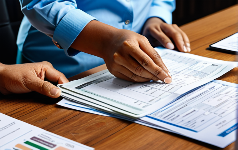 피부관리사의 연말 정산 준비 방법 - "A successful female skincare specialist in a bright, modern salon, reviewing financial documents an...