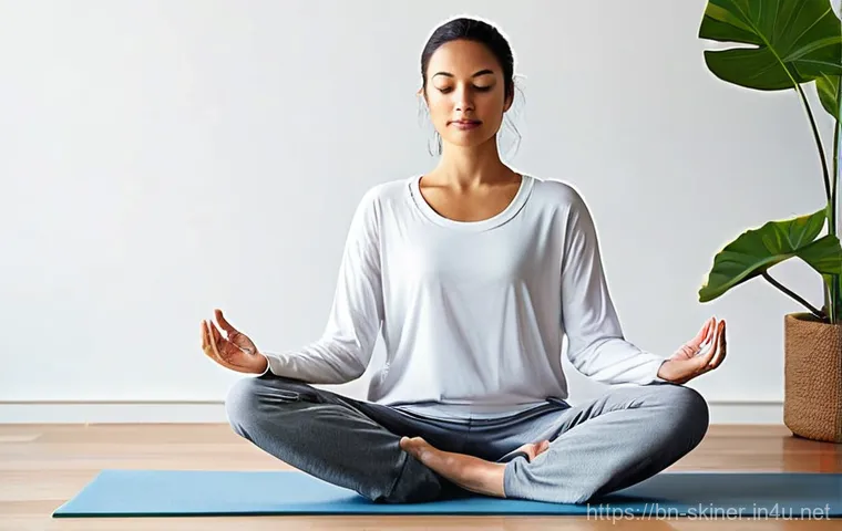 피부관리사의 건강관리 및 체력 유지 - **Prompt 1: Workplace Wellness Break**
    "A female skin specialist, appearing to be in her late 20...