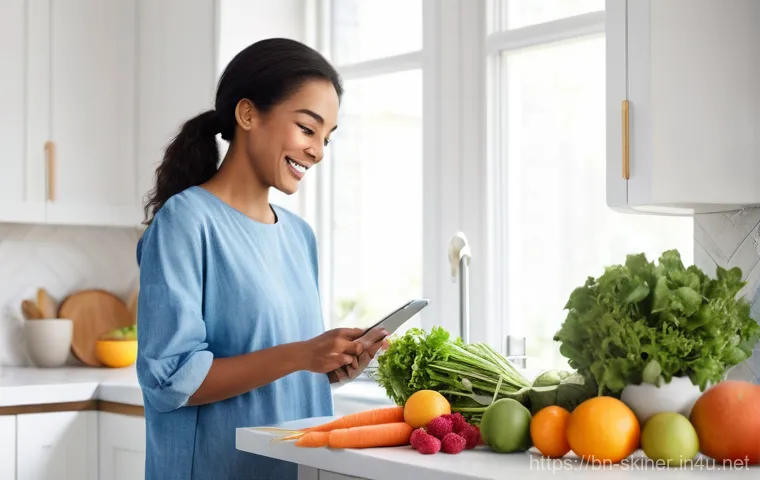 피부관리사의 고객 맞춤 관리 전략 - "A diverse young woman, with a radiant and healthy complexion, gently touching her cheek while looki...