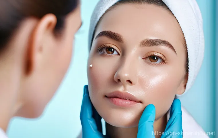 피부관리사의 최신 교육 과정 사례 - Please find three detailed image generation prompts in English below, adhering to all specified guid...